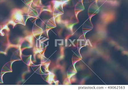 DNA Genetic Code Colorful Background 49062563