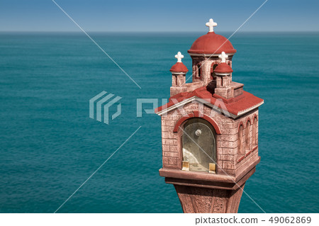 Saint George shrine and a sea Saint George shrine and a sea 49062869