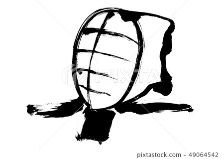 刷子繪畫kendo飛機的例證 49064542