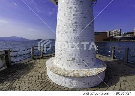 Yamaguchi Shimonoseki Kanmon Strait Lover light white white red and white 49065724