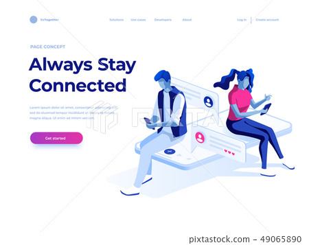 Virtual relationships and social networking concept Virtual relationships and social networking concept 49065890