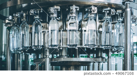 Water bottling line for processing and bottling pure spring water 49067108