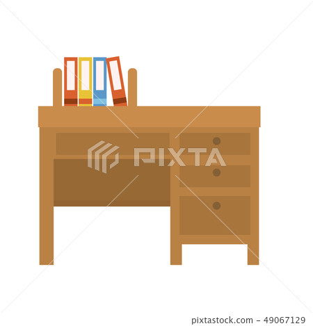 Learning desk desk illustration 49067129