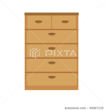 Chest of drawer furniture illustration 49067130