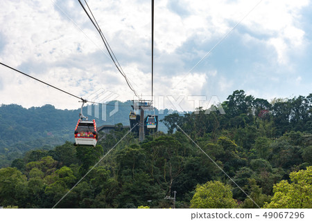 Maokong gondola with mountain. Taipei, Taiwan 49067296