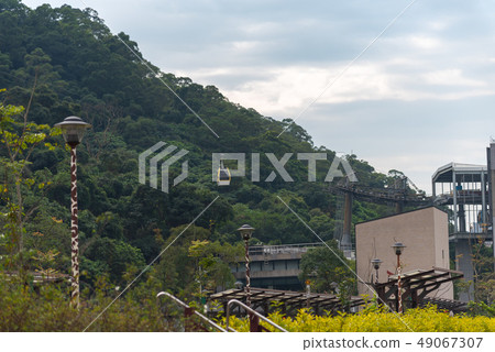 Maokong gondola with mountain. Taipei, Taiwan 49067307
