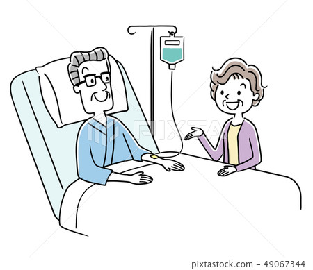 老人和妻子住院治療 49067344