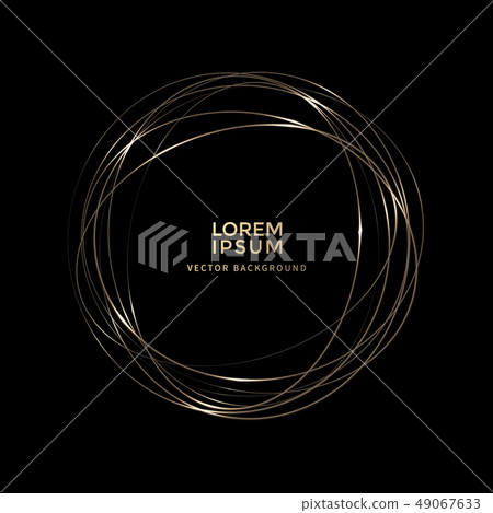 Gold lines vector, circle background, light effect Gold lines vector, circle background, light effect 49067633