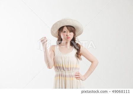 Resort dress-white background Resort dress-white background 49068111