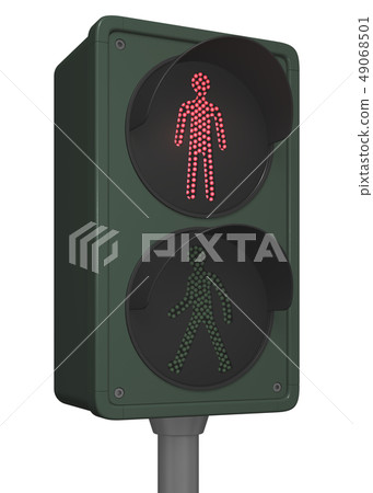 Traffic light, red light, DONTWALK 49068501