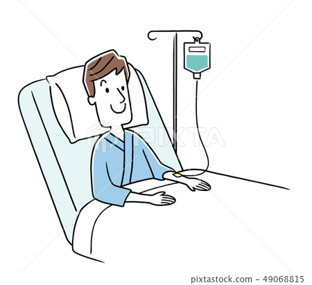 Young man being hospitalized 49068815