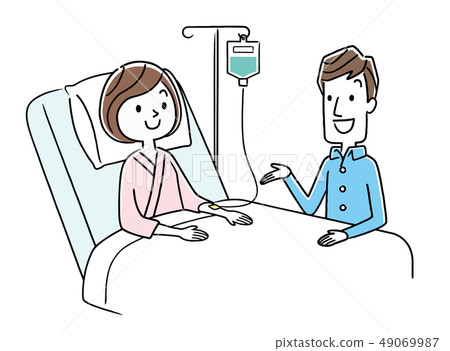 住院的妻子和丈夫 49069987