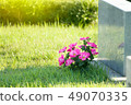 A godly and quiet National Cemetery, a beautiful flower in front of the monument and a place to remember your loved ones 49070335