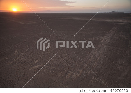 Nazca lines on desert in Peru, South America 49070950