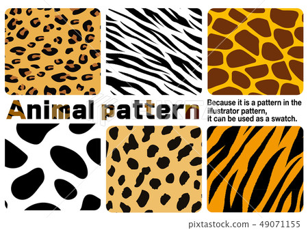 Animal pattern material 49071155