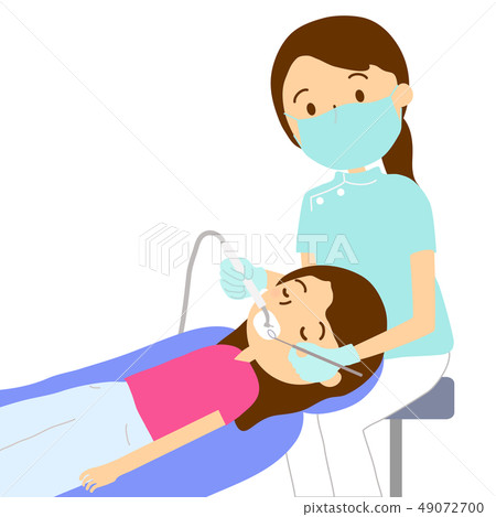 牙齒治療中學女孩牙醫女性 49072700