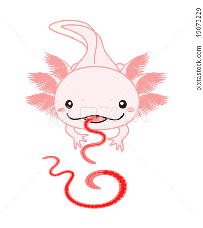 Wooper食者Axolotl桃紅色吃食物 Wooper食者Axolotl桃紅色吃食物 49073229