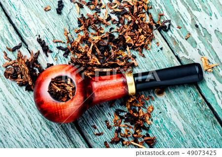 Smoking pipe and tobacco Smoking pipe and tobacco 49073425