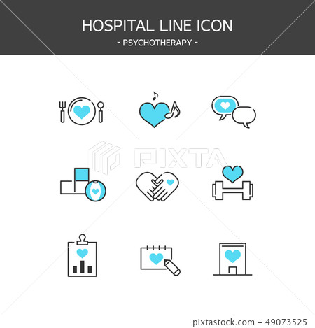 Medical Hospital Line Icon Medical Hospital Line Icon 49073525