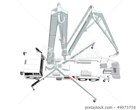 Concrete pump car 7 49073758