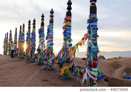 Shaman's Column an Lake Baikal, Russia 49073900