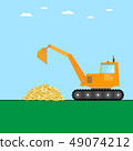 crawler loader with golden coins 49074212
