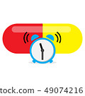 alarm clock alert for take a medicine time 49074216