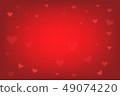 hearts shape on red background 49074220
