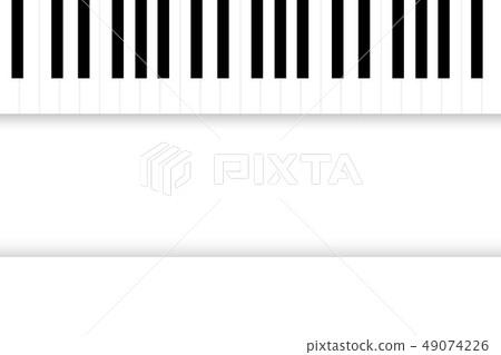 piano keyboard on white background space for tex piano keyboard on white background space for tex 49074226