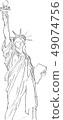 the statue of Liberty  49074756