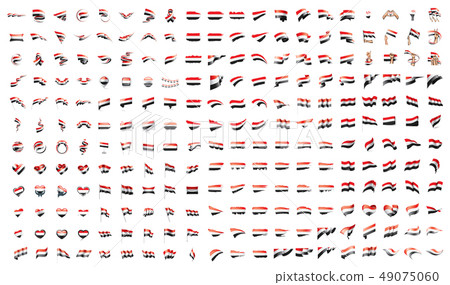 very big collection of vector flags of the Yemen 49075060