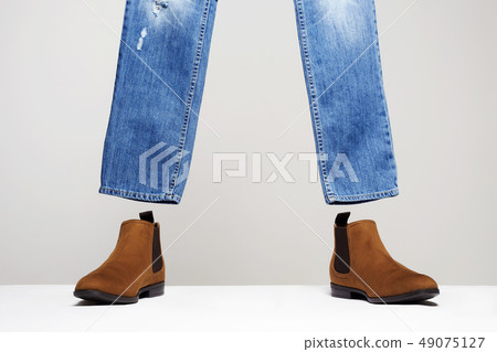 Fashionable Boots and jeans set whithout model Fashionable Boots and jeans set whithout model 49075127