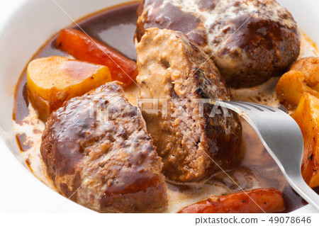 紅燒漢堡牛排 49078646