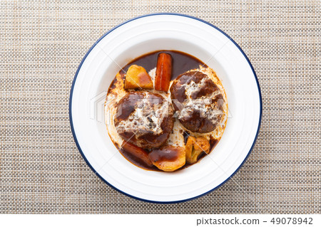 Braised hamburger steak 49078942