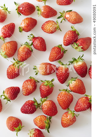 Strawberry White Background Strawberry White Background 49080091