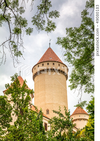 Detail view of Konopiste chateau. 49080183