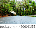 Huge rock on the road 49084155