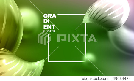 Abstract Background Liquid Fluid Vector. Vibrant Cover. Music Paint. Colorful Style. 3D Realistic 49084474