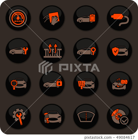 Car shop icons set Car shop icons set 49084617