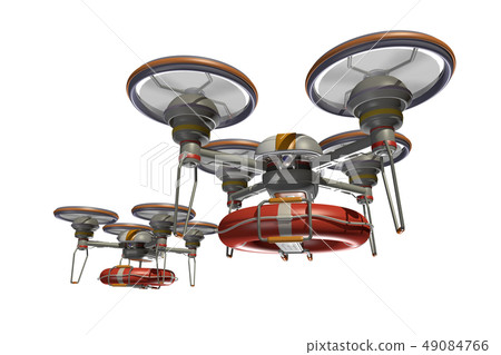 Rescue drone (with floats and transparent material) Rescue drone (with floats and transparent material) 49084766