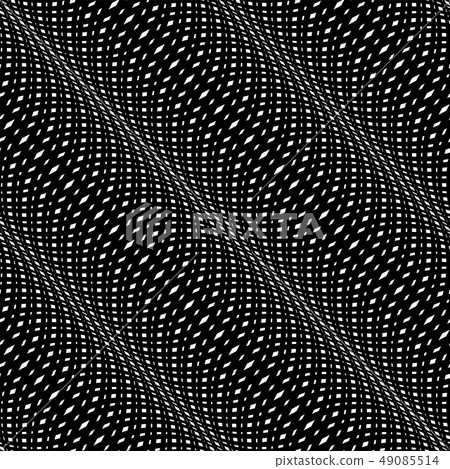 Wavy pattern with optical illusion of movement. Op 49085514