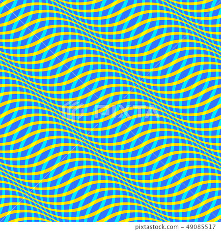 Wavy pattern with optical illusion of movement. Op 49085517