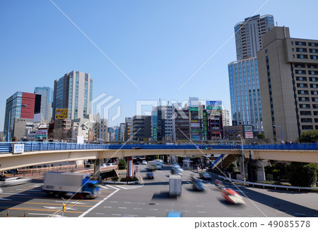 Tokyo cityscape in Japan Iidabashi Ekimae etc. (in the back JR Iidabashi Station) Tokyo cityscape in Japan Iidabashi Ekimae etc. (in the back JR Iidabashi Station) 49085578