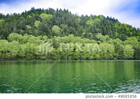 Lake Tibetsu in quiet Lake Tibetsu in quiet 49085856