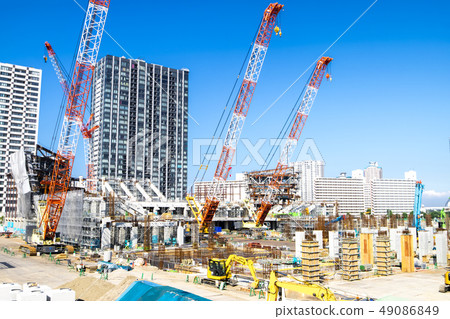 公寓/建築施工現場 49086849