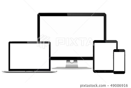 Isolated digital devices with empty space Isolated digital devices with empty space 49086916