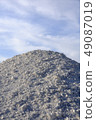 Soil erosion, white sand 49087019