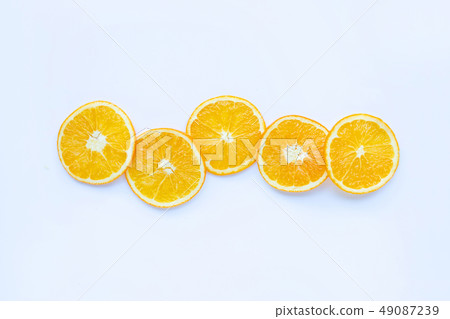 Fresh orange citrus fruit on white. Fresh orange citrus fruit on white. 49087239