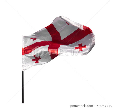 Flag of Georgia waving 49087749