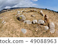 Stone circles,Cholpon Ata,ancient rock paintings 49088963